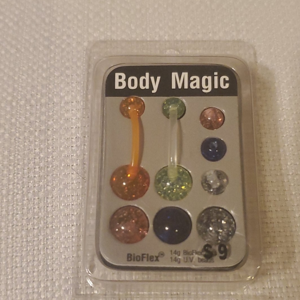 14G Glitter Bioflex Bellybutton ring
